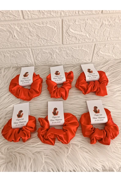 Doğrukan Hediyelik 10 adet kına,düğün,after party,bride saten toka hediyelik isme özel - 2