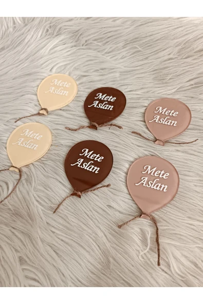 Doğrukan Hediyelik 10 adet uçan balon pleksi magnet yenidoğan doğum günü mevlüt magnet hediyelik - Resim 2