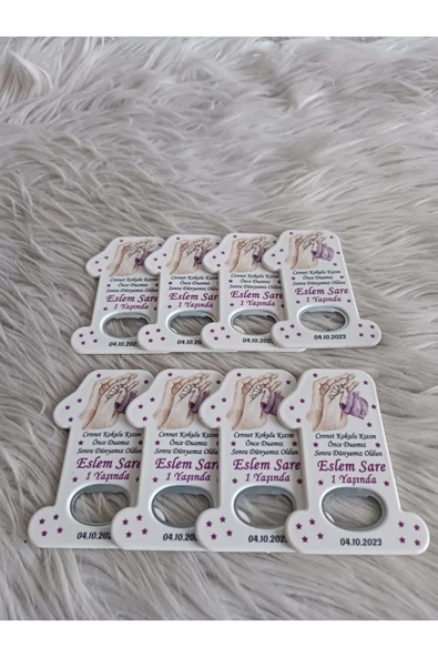 Doğrukan Hediyelik 25 adet aile el 1 rakam açacak hediyelik yenidoğan doğum günü mevlüt hediyelikleri - Resim 3