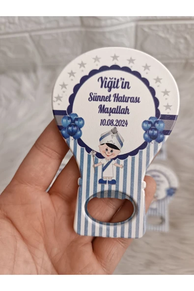 Doğrukan Hediyelik 25 adet sünnet balon açacak hediyelik yenidoğan doğum günü magnetleri ürün görseli