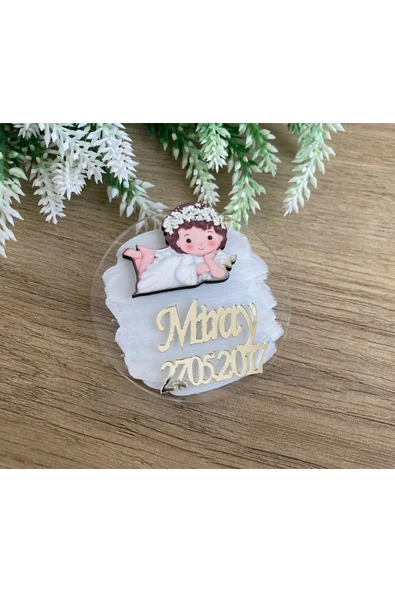 Doğrukan Hediyelik Kız Bebek Figürlü Yenidoğan Doğum Günü Pleksi Magnet Hediyelik(10 ADET) - Resim 2