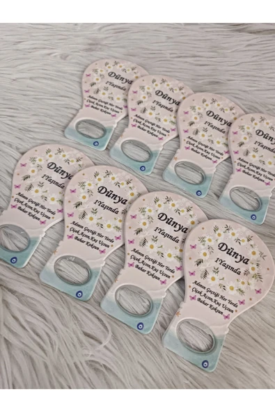 Doğrukan Hediyelik 25 adet papatya konsept yenidoğan doğum günü mevlüt magnet hediyelik balon açacak - Resim 2