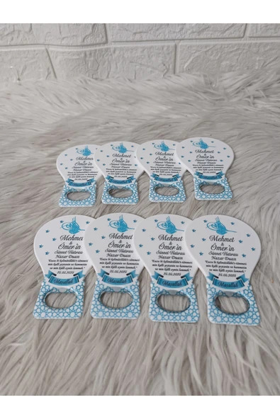 Doğrukan Hediyelik 25 adet mavili sünnet balon açacak yenidoğan doğum günü mevlüt hediyelikleri - Resim 3