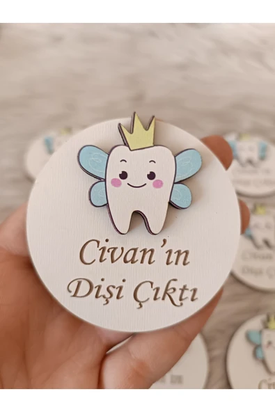 Doğrukan Hediyelik Diş Buğdayı Diş Partisi Yenidoğan Doğum Günü Magnet Hediyelikler(10 ADET) ürün görseli