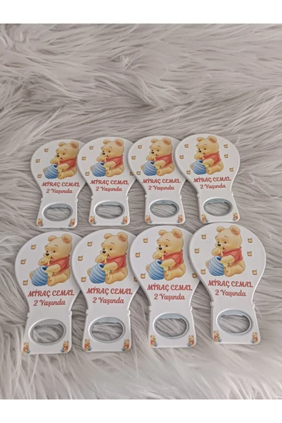 Doğrukan Hediyelik 25 adet winnie the pooh konsept balon açacak mgnet doğum günü mevlüt hediyelikleri - Resim 3