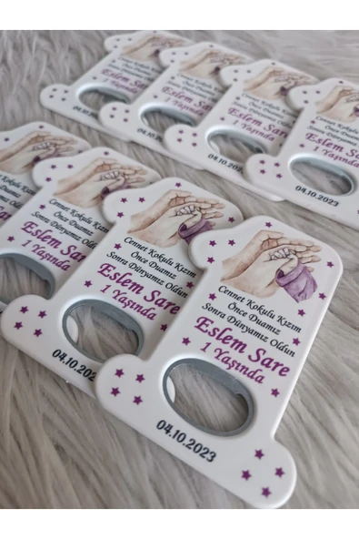 Doğrukan Hediyelik 25 adet aile el 1 rakam açacak hediyelik yenidoğan doğum günü mevlüt hediyelikleri - Resim 2