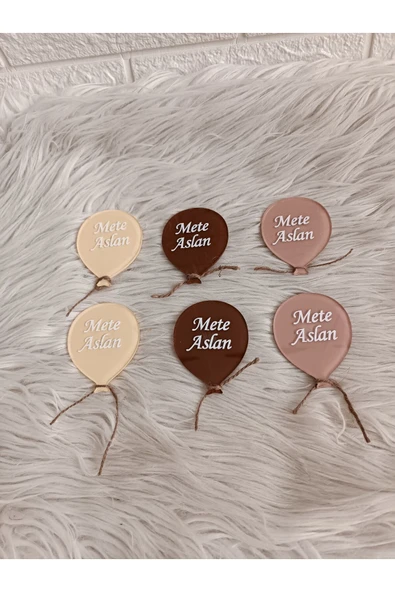 Doğrukan Hediyelik 10 adet uçan balon pleksi magnet yenidoğan doğum günü mevlüt magnet hediyelik ürün görseli