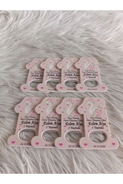 Doğrukan Hediyelik 25 adet Kuğulu 1 rakam doğum günü açacak yenidoğan doğum günü mevlüt hediyelik - Resim 3