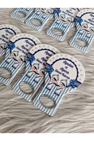 Doğrukan Hediyelik 25 adet kardeş sünnet balon açacak yenidoğan doğum günü mevlüt magnet hediyelik - Resim 2