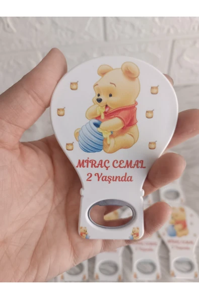 Doğrukan Hediyelik 25 adet winnie the pooh konsept balon açacak mgnet doğum günü mevlüt hediyelikleri ürün görseli