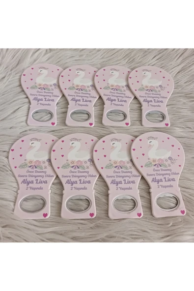 Doğrukan Hediyelik 25 adet kuğu konsept balon açacak yenidoğan doğum günü mevlüt magnet hediyelik - Resim 3