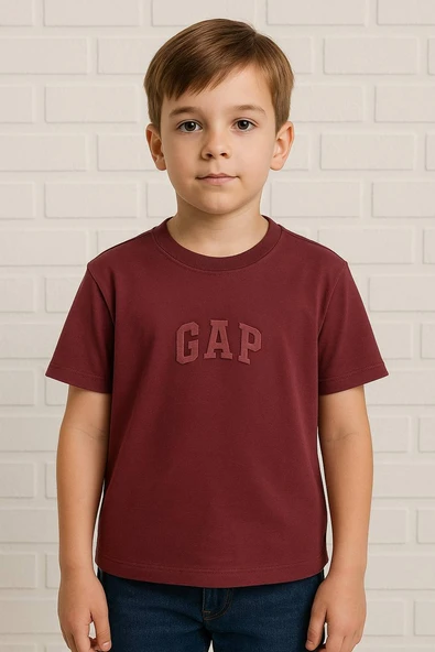 Mürdüm Kabartma Baskılı Çocuk Tişört ürün görseli