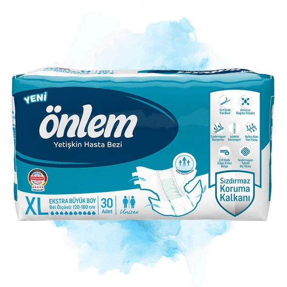 Önlem XL Beden Yetişkin Hasta Bezi 30x4 120 Adet