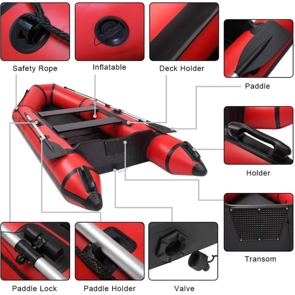 Tomking TK RIB-360 Alüminyum Tabanlı Şişme Bot 1.2 mm 6+1 - 4