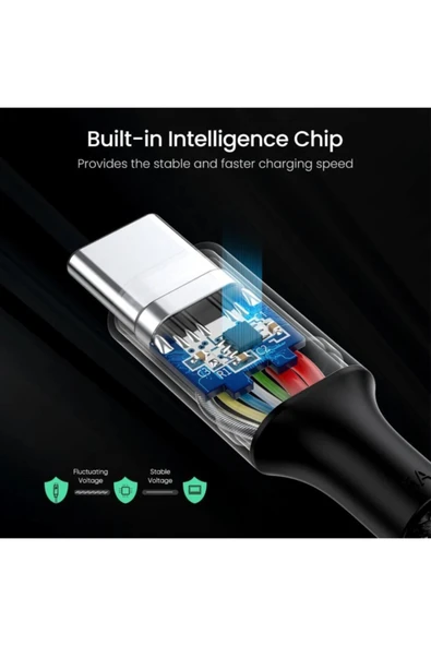 UGREEN TYPE-C 100W HIZLI ŞARJ KABLOSU, 2M SİYAH - 70429 - Resim 5