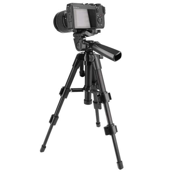 ayex LT-256 Hafif Kamera Tripodu 3 Yönlü Kafa, Hızlı Geçiş Plakası, Kompakt ve Taşınabilir - 5