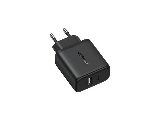 Ugreen 20W 2 Portlu Hızlı Şarj Cihazı ( 1xusb-A, 1xusb-C ) - Siyah - Resim 3