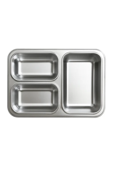 Dekorasyaa Mavi Çocuk Beslenme Kabı - Bölmeli Lunchbox - Vakumlu - 3 Bölmeli - 4