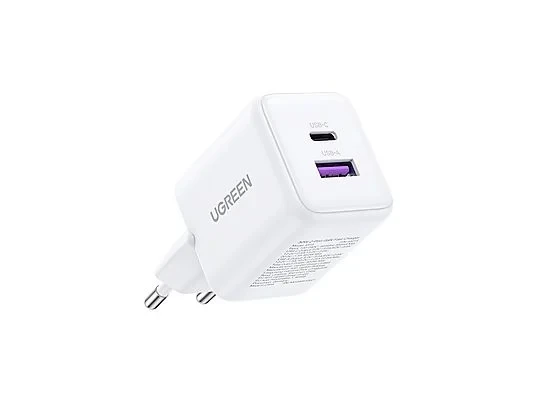 UGREEN 30W GaN Hızlı Şarj Cihazı 2 Portlu 1xUSB-A 1xUSB-C Beyaz 65015 - 2