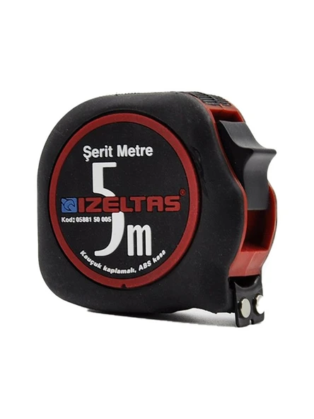 İzeltaş 5 Metre Plastik Şerit Metre 0588150005 - 2