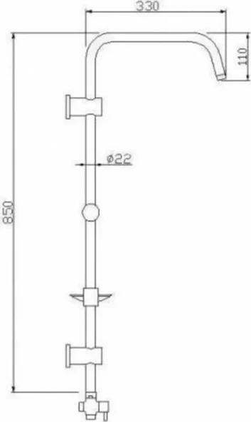Tema Tepe Duş Seti Rain Pratik Quadro - Yağmurlama Duş 53260 SHOWER SET - Resim 3