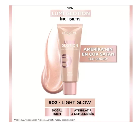 LOreal Paris Glotion All-In-One Doğal Işıltı 902 - Light Glow - 1
