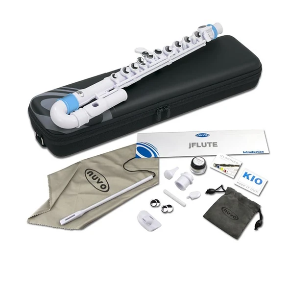 Yan Flüt Nuvo JFlüt Nuvo Beyaz/Mavi NV-N200JFBL ürün görseli 1