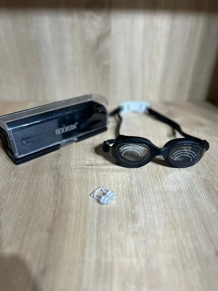 Silikonlu Yüzücü Gözlüğü Kutulu Kulak Tıpaçı Hediyeli - 2