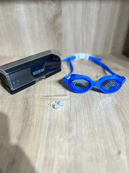 Silikonlu Yüzücü Gözlüğü Kutulu Kulak Tıpaçı Hediyeli - 9