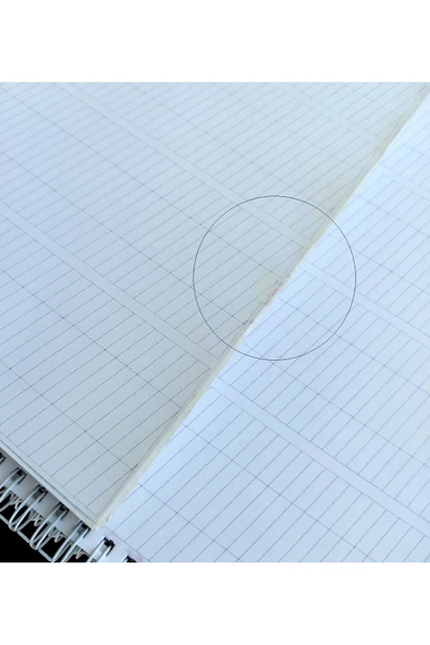 Italik Kaligrafi Defteri-ıtalik Defter-yazı Defteri (YATAY DİKEY ÇİZGİLİ-MAT KUŞE)-defolu - Resim 2