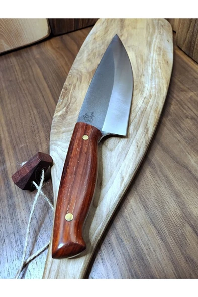 El Yapımı Şef Bıçağı, Ahşap Saplı, Profesyonel N690 Mutfak Bıçağı (c5) - Resim 5