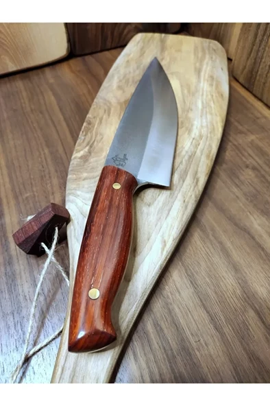 El Yapımı Şef Bıçağı, Ahşap Saplı, Profesyonel N690 Mutfak Bıçağı (c5) ürün görseli