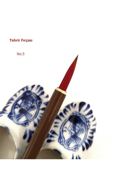 Tahrir Fırçası Kurt Kılı No:3-çini, seramik, tezhip, minyatür, kalın gövde, brush-1 Adet ürün görseli