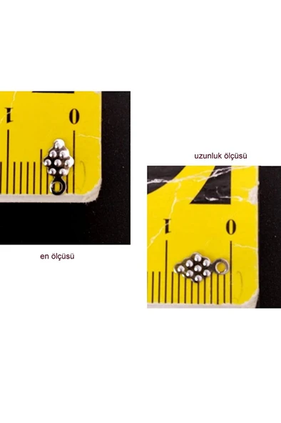 Pleksi Bijuteri Oyalık gümüş Pullar, pul ve noktaları ile birlikte gümüş renk - Resim 2