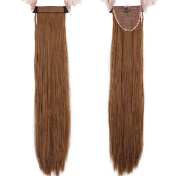 Fiber Sentetik Sihirli At Kuyruğu - Açık Kahverengi - Resim 2