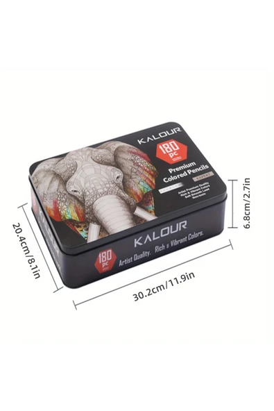 180 Renkli profesyonel sulu boya kalem seti, suluboya kalemleri, hediye kalem seti, yüksek pigment - Resim 7