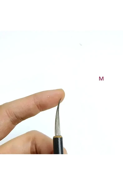 Tahrir Fırçası No:2-m Beden 2.5cm Uç Uzunluğu-(ÇİNİ, SERAMİK, TEZHİP, MİNYATÜR, BOYAMA) - 3