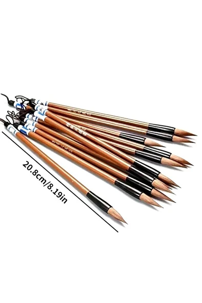 Tahrir Fırçası kurt kılı Büyük Boy, Sırlama, Çini, Vazo, Seramik, Sulu Boya, Resim-Askılı 1 Adet - Resim 5