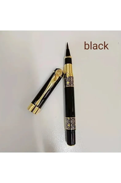 Fırça Uçlu Dolma Kalem, Brush Pen, Kurt Kılı, Hazneli, Siyah-Çini, Seramik tahrir Fırçası No:1 - Resim 3