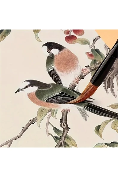 Tahrir Fırçası Seti Büyük Boy Çini, Vazo, Seramik, Sırlama, Suluboya, Çizim, Resim-üç Boy,3 Adet - Resim 3