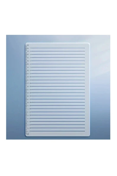 Şeffaf plastik cetvel çizgi çekme, pratik çizgi oluşturma, 1.0cm aralıklı 20.5x29.5cm - Resim 3
