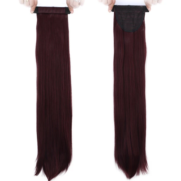 Fiber Sentetik Sihirli At Kuyruğu - Kızıl Kahve - Resim 2