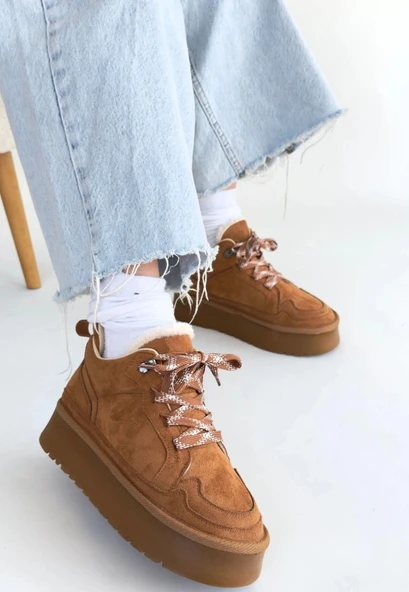 Muden Taba Süet Bağcıklı Bot - Resim 2