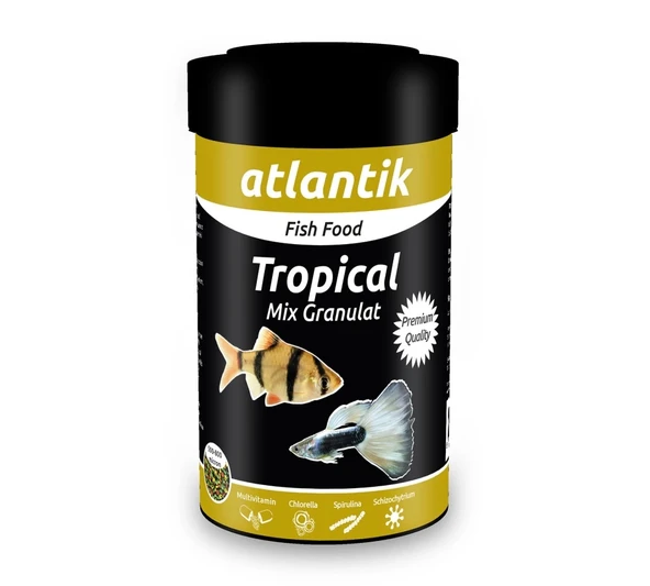 Atlantik Tropical Mix Granulat 250 Ml Balık Yemi ürün görseli