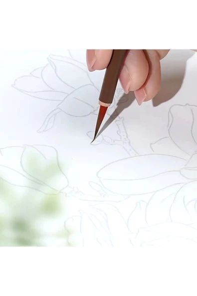 Fırçası Kurt Kılı No:3 Çini, Seramik, Tezhip, Minyatür, Suluboya, Çizim, Resim Sanatı-6 Adet - Resim 4