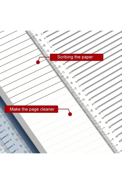 Şeffaf plastik cetvel çizgi çekme, pratik çizgi oluşturma, 1.0cm aralıklı 20.5x29.5cm - Resim 5