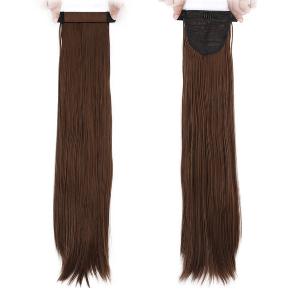 Fiber Sentetik Sihirli At Kuyruğu - Kumral - Resim 2