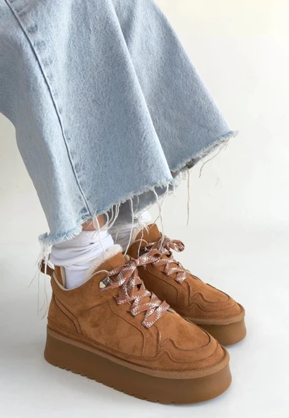 Muden Taba Süet Bağcıklı Bot - Resim 3