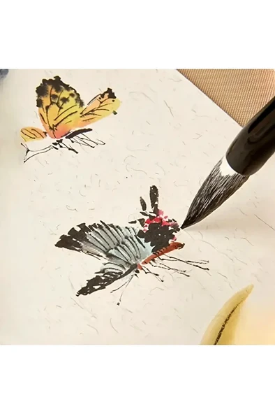 Tahrir Fırçası Koyun Kılı Büyük Boy, Sırlama, Çini, Vazo, Seramik, Sulu Boya, Resim-Askılı 1 Adet - Resim 2