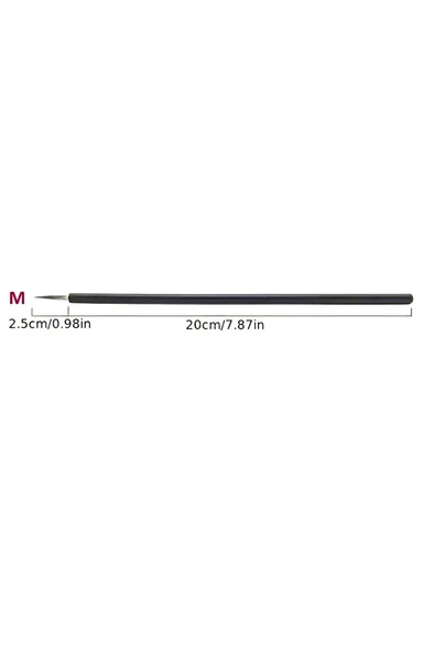 Tahrir Fırçası No:2-m Beden 2.5cm Uç Uzunluğu-(ÇİNİ, SERAMİK, TEZHİP, MİNYATÜR, BOYAMA) - 2